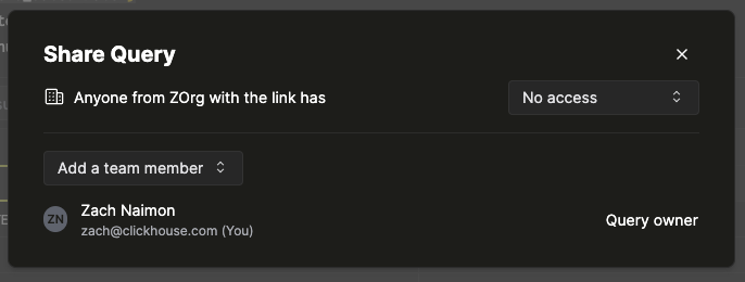 Совместное использование запроса